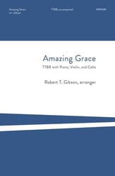 Amazing Grace TTBB choral sheet music cover